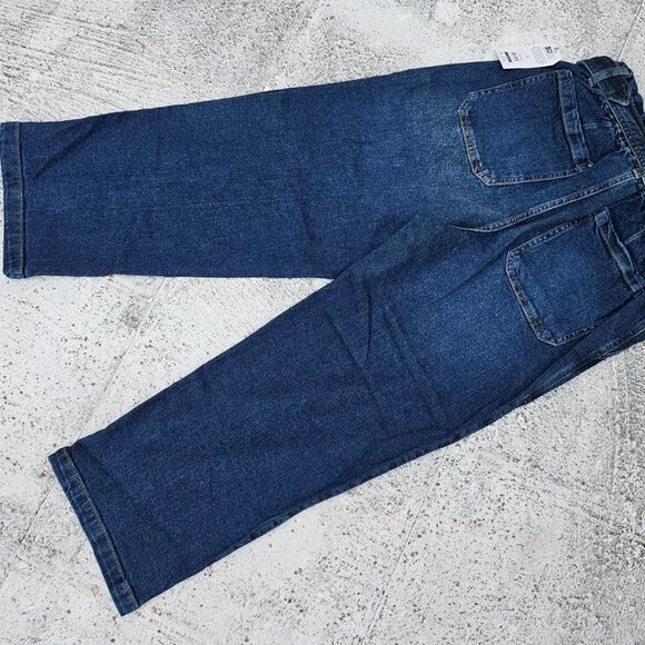Time and Tru Women Jeans B Wide Legs Jeans W/ Belt Blue Cotton Denim Size 12 - Picture 5 of 11